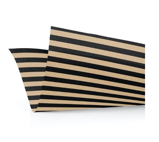 Black and Gold Stripped Gift Wrap Tissue