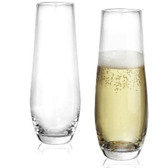 Champagne Flute - Stemless 7.8oz - The Red Door Engraving Company Inc.