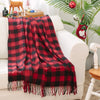 Christmas Bundles - The "HO HO HO" Bundle includes this Black & Red Check Blanket - The Red Door Engraving Company Inc.