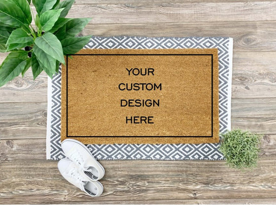 Coir Mat - Your Custom Design - The Red Door Engraving Company Inc.