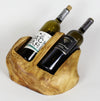 Double Live Edge Root Wood Wine Holder - The Red Door Engraving Company Inc.