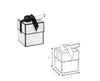 Flip Top Gift Boxes - White & Black Ribbon - The Red Door Engraving Company Inc.