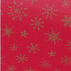 Red with Gold stars gift wrap tissue