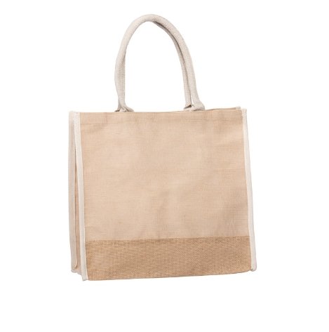 Jute & Burlap Bags - White Trim - Engravable - The Red Door Engraving Company Inc.