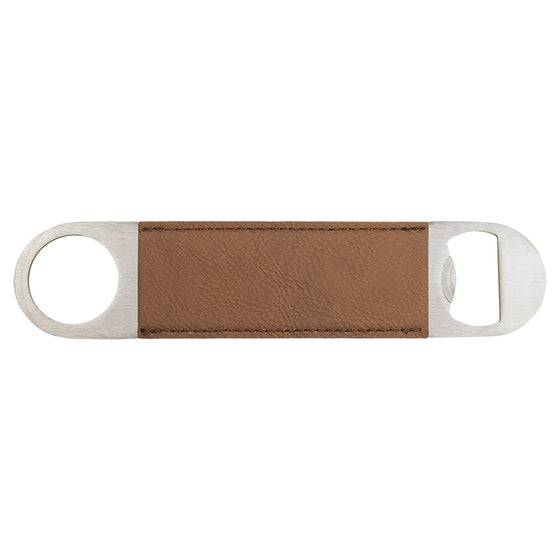 Leatherette Bottle Opener Brown - The Red Door Engraving Company Inc.