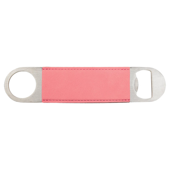 Leatherette Bottle Opener Pink - The Red Door Engraving Company Inc.