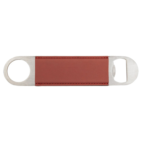 Leatherette Bottle Opener Rawhide - The Red Door Engraving Company Inc.