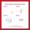 Leatherette Wine Opener Set - Engravable Design Options - The Red Door Engraving Company Inc.