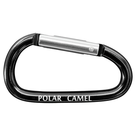 Polar Camel Carabiner - Black - The Red Door Engraving Company Inc.