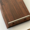 Roasted Maple Live Edge Charcuterie Board - 24" with Handles & Feet - The Red Door Engraving Company Inc.