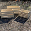 3 Rustic Wooden Crates - 16 Inch Baltic Birch - The Red Door Engraving Company Inc.