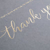 Thank You Card - Grey - The Red Door Engraving Company Inc.