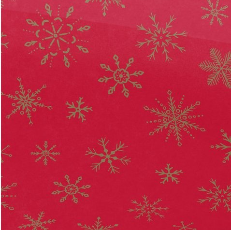 red and gold snowflake Tissue Paper - The Red Door Engraving Company Inc.