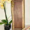 Walnut Live Edge Charcuterie Board - 20" with Handles and Feet - The Red Door Engraving Company Inc.