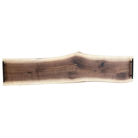 Walnut Live Edge Charcuterie Board - 48" with Handles & Feet - The Red Door Engraving Company Inc.