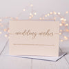 Wedding Wishes Card - Blush - The Red Door Engraving Company Inc.